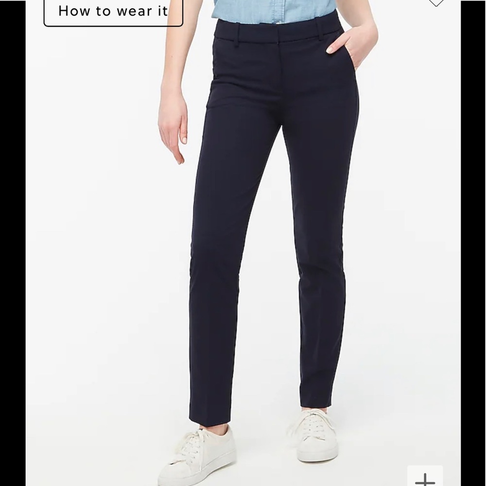 Mango mavy blue skimmy trousers